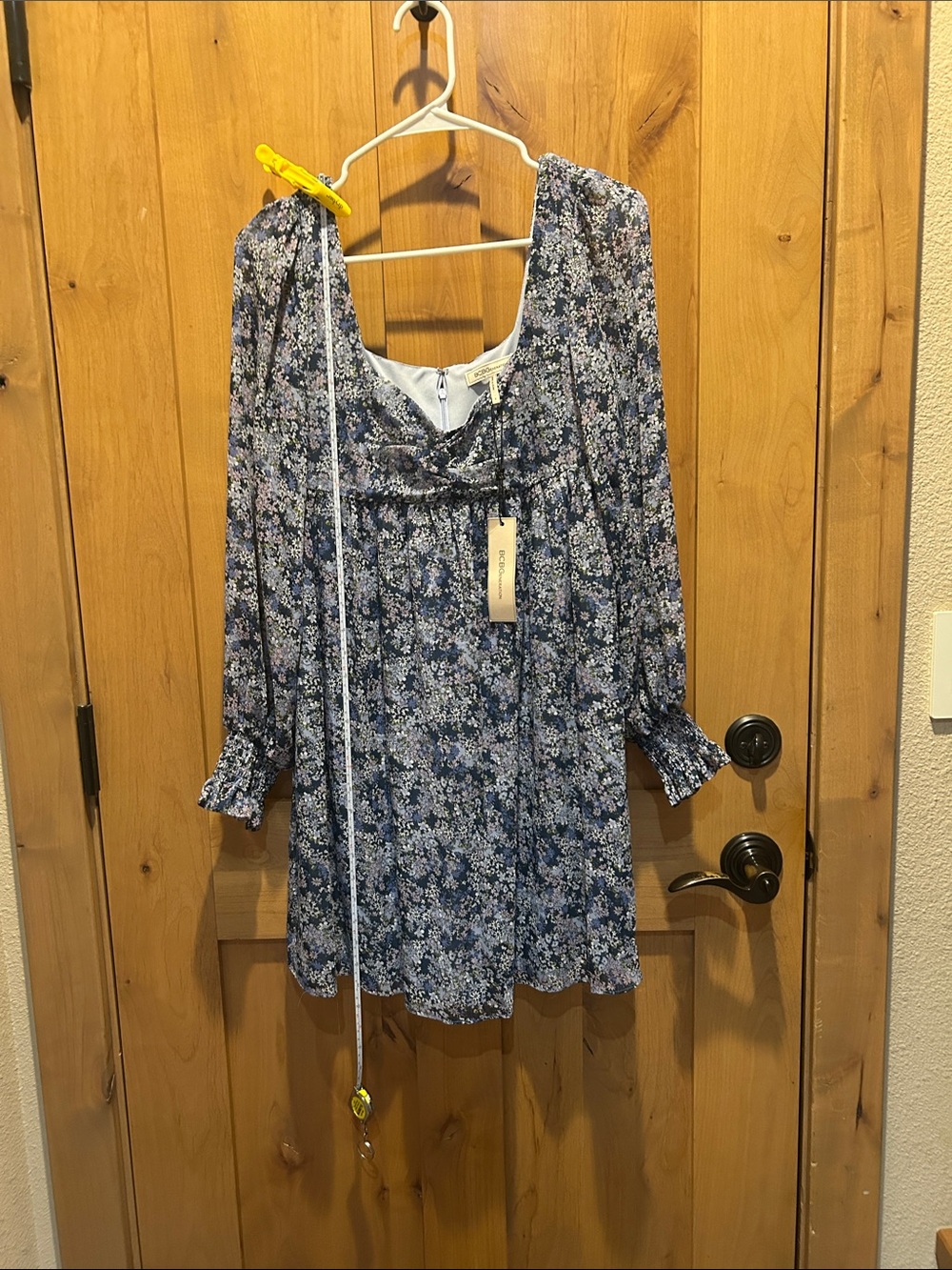 BCBGeneration Blue Floral Mini Dress
